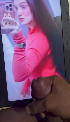 Pakistani babe masturbates to a cum shot