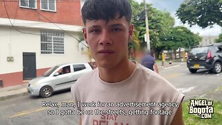 Young Latino guy made a pregnancy test for his girlfriend