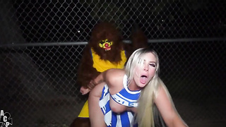 Trixi Brooks Halloween Off the hook Teenie Teddy Public Tearing up
