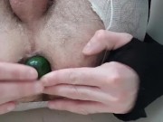 Stretching and Fucking my Ass with Cucumber