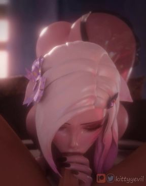 Bubble Butt Ahri & Her Head Game