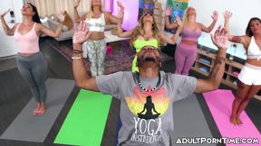 Dana Vespoli Caitlin Bell and her pals enjoy sexy yoga with a BBC