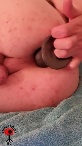 Timmyboy92 Femboy Playing with Big Anal Plug