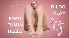 "Sultry Heels & Barefoot Elegance – Mesmerizing Foot Tease"