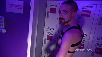 4089 the fnech slut MAX LAVA used raw by DYLAN LOPEZ in locker room