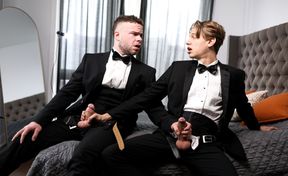 Classy anal rimming before sex grants the lads unique sensations