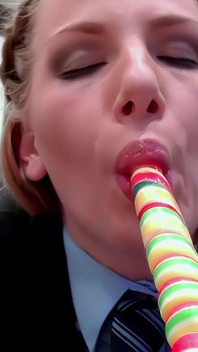 Sucking Lolly Featuring Danielle Maye