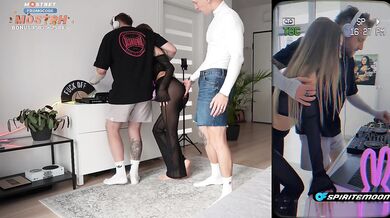 Rave Whore BunnyRabbits Cuckolds BF with Friend Big Cum Load Cowgirl