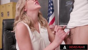 Busty Teacher Takes Student's Big Dick Deep In Her Pretty Asshole