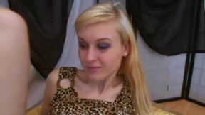 Thick yellow strapon goes into this whores asshole