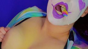 I Gave a Blowjob to a Confetti Dildo… And It EXPLODED In My Mouth (POV Clown Fun)