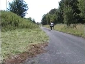 maria ponygirl in trainig outdoor