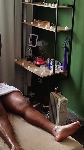 Camera Image of Bear on Massage.