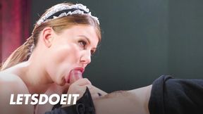 Czech babe Lucy Lis gets wild with masked man