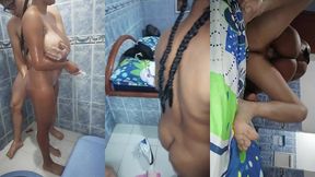 penetrando puta tetona migrante.