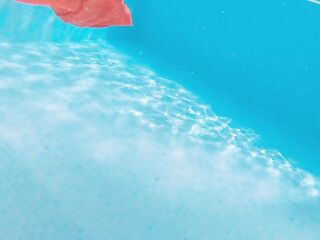 Beach Lifeguard Fucked Me in Hotel Pool till Underwater Creampie - Bit Tits Redhead MILF Ginger Ale