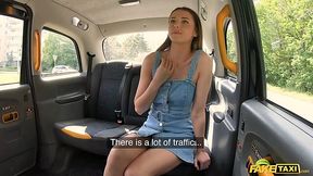 Cutie Sybil Kailena shows her boobs and fucks w horny Taxi Driver right in car