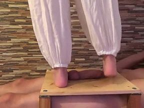 Big Cock Underfeet - CBT Trample