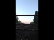 1ncandenza jerks off naked on abandoned railway bridges