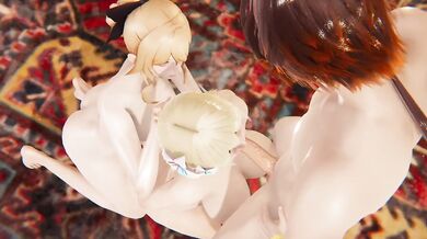 Lumine's Gushing Blowjob to Zhong Li Jean Helps Stiffly