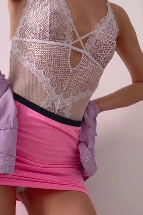 Hot Girl Strip Tease and Pussy Play to Orgasm. Girl Is Showing Her Pussy with Long Labia