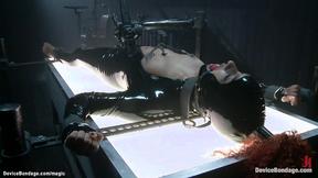 ”Gagged ebony spanked & ass pumping fingered”