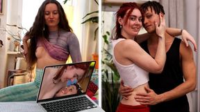 Matchmaking 2 - Girlfriend Masturbates As Boyfriend Is Dominated Next Door (part 1 Of 3)