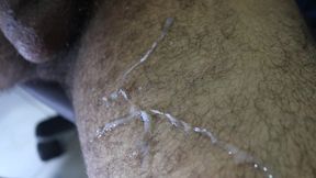 Stallion man runs on his hairy legs