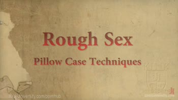 Master Rough Sex with Pillowcase Bondage