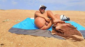 Stepmom and Stepson on a Nudist Beach