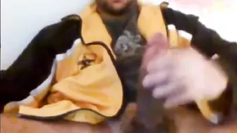 Str8 Danish stud with monstercock jerks off and cums on paper towel