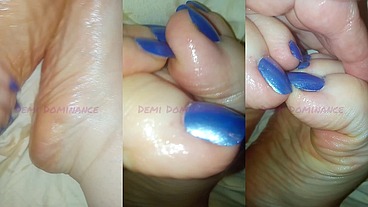 💅🔥SEXY PEDICURED OILED FEET AND NAILS!