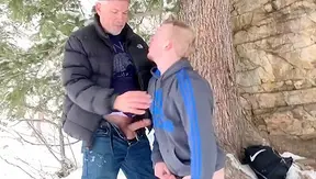 Hard Outdoor Fuck: Hot Gay Action in Freezing Winter Snow – XXXAktion 18+