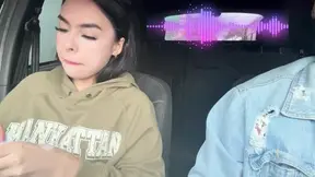 Student Gives Handjob in Car and Makes Him Cum