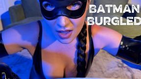 Batman Burgled: Tilly McReese (4K MP4) POV, PVC Catsuit, Humiliation