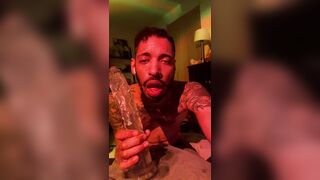 Deep Facehole Teaching on 13” Fuck stick
