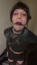 SissyCDLuna Mouthgagged Public Stairs Walk Exposing