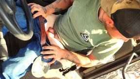 Red-hot country man masturbating his giant manhood for you!