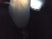 Full on orgasm with confetti dildo