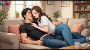 I Fucked My Girlfriend's Stepsister (19) While She Was Watching Hentai Anime