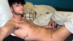 He really likes his new masturbation sleeve