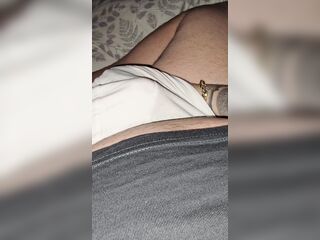 Step mama hand slide below step son panties and tugjob his cock