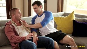 NextDoorBuddies Squatter Caught by Super-Hot Hairy Man