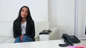 19yo Amanda Estela strips and teaches lesbian play
