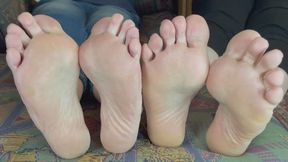 Step Mom and Auntie Stinky Foot Worship POV
