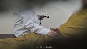Doctor jerking patient dick in clinic