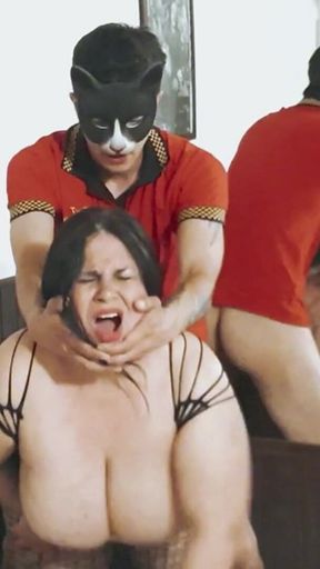 BBW Wife Shared, Husband Films Her, Only Fans in Slow Motion