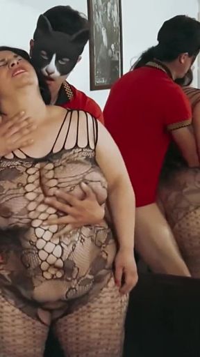 BBW Wife Shared, Husband Films Her, Only Fans in Slow Motion