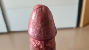 Slowmotion jerk off with cum fountain