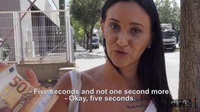 Brunette's Sneaky Street Affair Turns into Wild Outdoor Passion